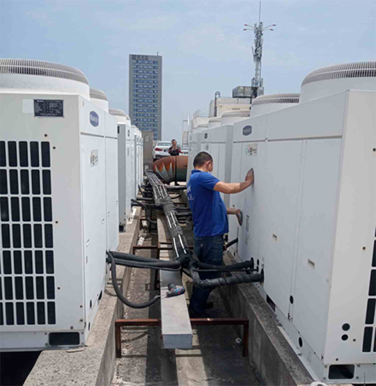 顺城中央空调制热和不制冷系统维修方法